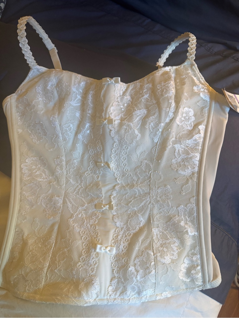 Felina Ivory Lace Bustier Corset Top